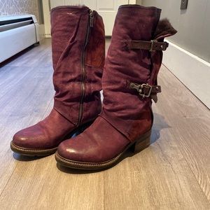 AS.98 mid calf lined boot